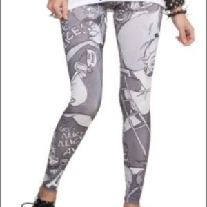 disney alice in wonderland leggings nwt size small